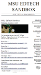Mobile Screenshot of msuedtechsandbox.com