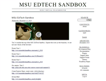 Tablet Screenshot of msuedtechsandbox.com